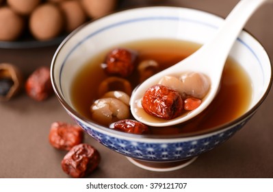 Chinese Longan Date Soup