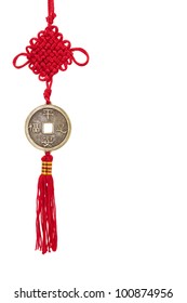 Chinese Lucky Knot Isolated On White.