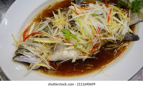 Resepi ikan stim halia chinese style