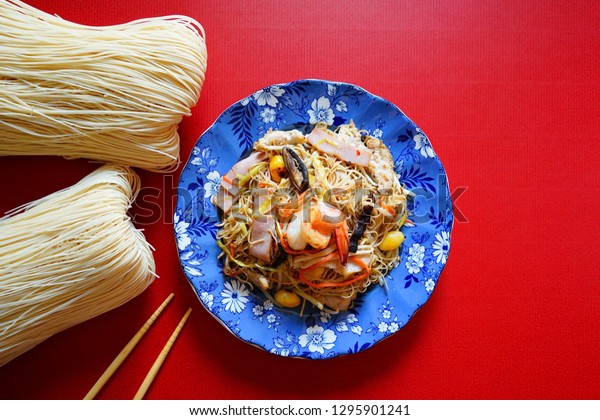 Chinese Lunar New Year Lucky Food Stock Photo (Edit Now) 1295901241