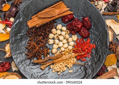 Chinese Medicine Dishes Prepared Medicinal Herbs Stock Photo 390160324 ...