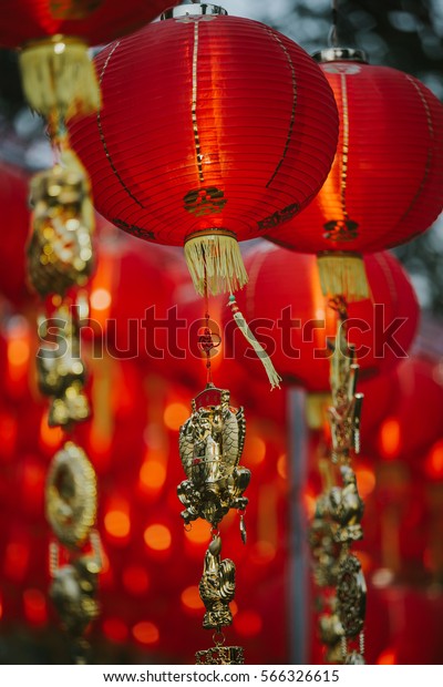 Chinese New Year 2017 Decorations Stock Photo (Edit Now) 566326615