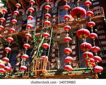Chinese new Year decorations in San Francisco chinatown