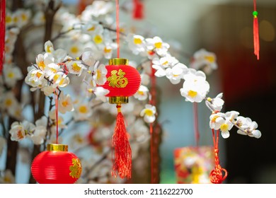 Chinese New Year Decorations.Hanging Red Lantern