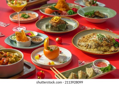 Chinese New Year Dinner Cuisine For Prosperity Toss Celebration Foods-2