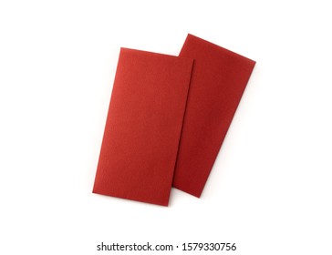 Chinese New Year, Lucky Red Pockets N White Background.