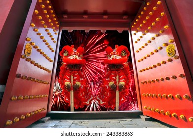 Chinese New Year Door Stock Photos Images Photography