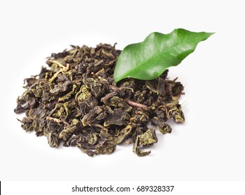  Chinese Oolong Tea Isolated On White Background