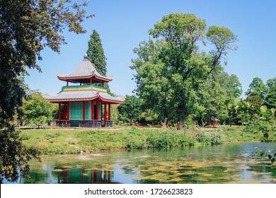 Chinese Pagoda In Victoria Park, East London