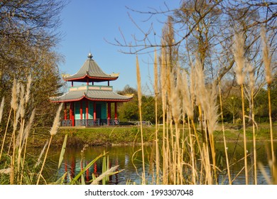 Chinese Pagoda In Victoria Park, London