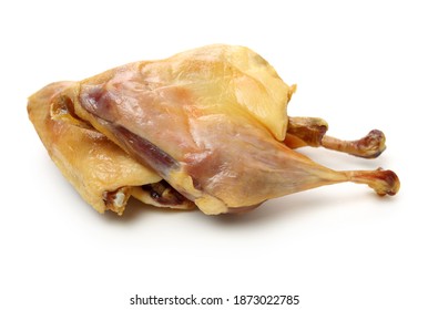 Chinese Preserved Waxed Duck Thigh On White Background