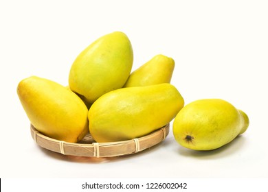 Chinese Quince With White Background