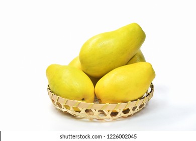 Chinese Quince With White Background