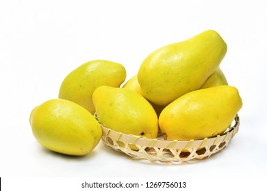 Chinese Quince With White Background