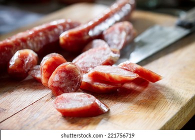 Chinese Sausage Sliced For Cook