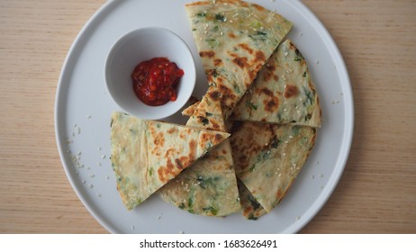 Chinese Scallion Pancake - Street Food