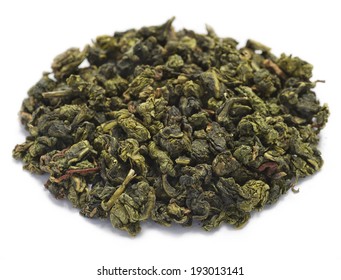 Chinese Semi-fermented Oolong Tea Ben Shahn Smaragdine On White Background