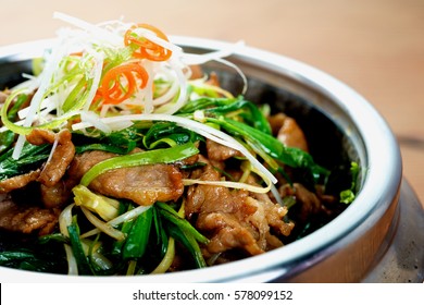 Chinese Spring Onion Beef Stir Fried