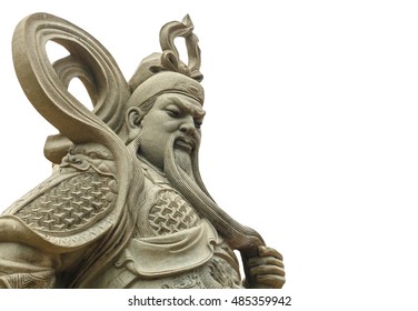 Chinese Statue White Background