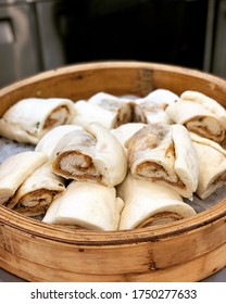 Chinese Steam Pork Bun, I Use A Bamboo Steamer Set Over Simmering Water In A Wok.