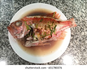 Chinese Steamed Fish Red Snapper 