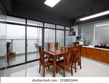 Chinese Style Furniture In The Pantry Interior, In The Office