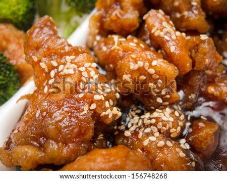 Chinese sweet sesame chicken