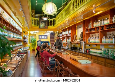 A Chinese Teahouse In China Town San Francisco Last July 8, 2019