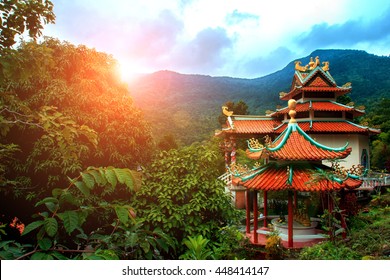 Chinese Temple In Koh Phangan, Thailand