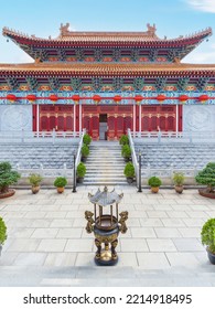 Chinese Temple Western Monastery In Hong Kong, China