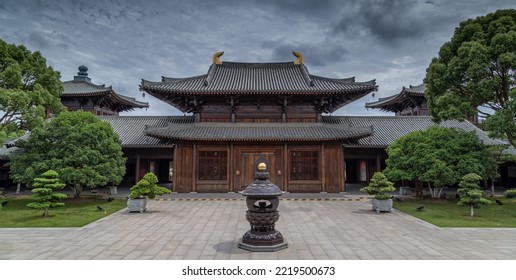 Chinese Traditional Architecture In The Temple With Tower