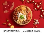 Chinese traditional dishes, "Poon Choi". Is a traditional Chinese dish served during Chinese New Year or Lunar New Year.Buddha Jumps Over the Wall.translation“福” meaning is means happiness