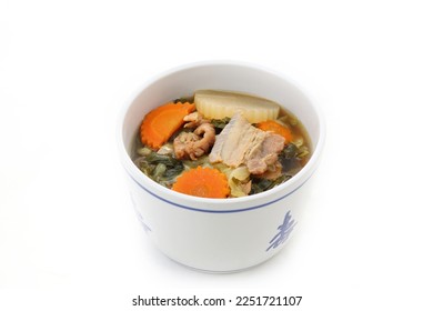 Chinese Vegetable stew 
Pickled Cabbage Soup
An easy menu that stands out with rotten vegetables. Soft pork belly and shiitake mushrooms, mellow flavor, make a big pot, can be stored for a long time
 - Shutterstock ID 2251721107