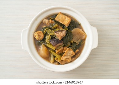 Chinese vegetable stew  with tofu or mixture of vegetables soup - vegan and vegetarian food style - Shutterstock ID 2146918967