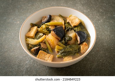 Chinese vegetable stew  with tofu or mixture of vegetables soup - vegan and vegetarian food style - Shutterstock ID 2184849223