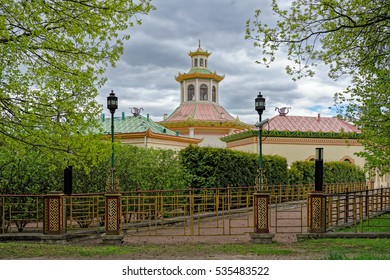 Chinese village in Ekaterinisky park of Tsarskoe Selo (Pushkin), St. Petersburg, Russia. - Shutterstock ID 535483522