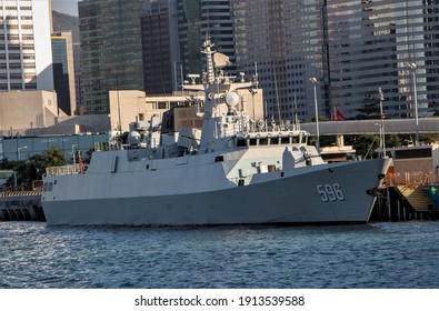 Chinese Warship Dreadnought On Shore