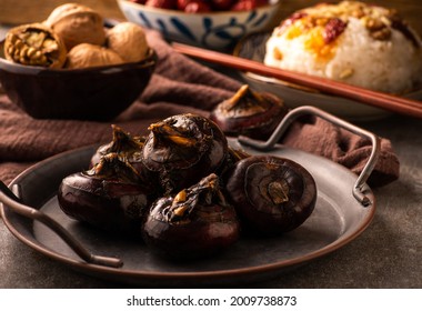 Chinese Water Chestnut On The Plate