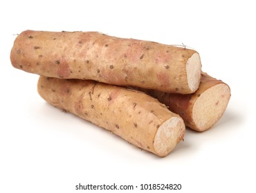 Chinese Yam On White