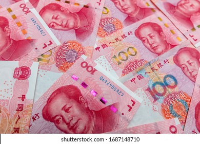 Chinese yuan as abstract background.