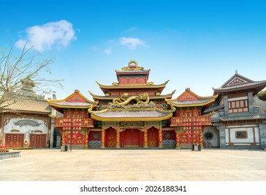 Chinese-style ancient architecture, Hainan, China. - Shutterstock ID 2026188341