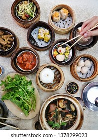 Chinese-Thai Style Steamed Food (Dimsum), A Kind Of Local Breakfast Of Chinese-Thai People Who Live In Southern Part Of Thailand