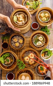 Chinese-Thai Style Steamed Food (Dimsum), A Kind Of Local Breakfast Of Chinese-Thai People Who Live In Southern Part Of Thailand