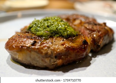 Chingolo Steak With Chimichurri Full Steak