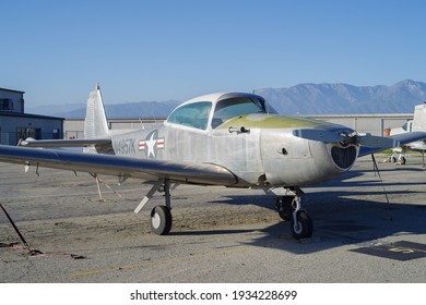 Chino Airport, CA, USA - March 6, 2021: Image Of Ryan Navion A With Registration N4957K Shown Parked.