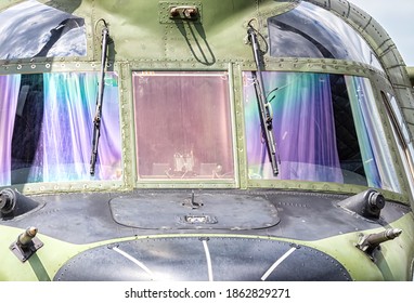 Chinook cockpit close up shot