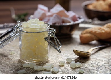 Chios Mastic Tears In A Glass Jar