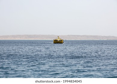 Chip in the sea and empty sky