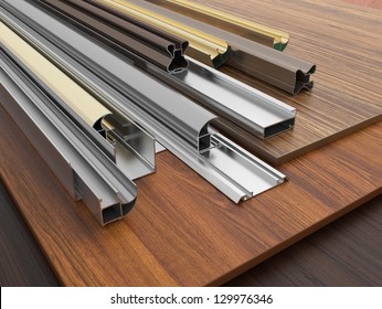 Chipboard With Aluminum Profiles.