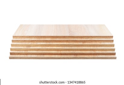 Chipboard Book Shelf, Isolated On White Background